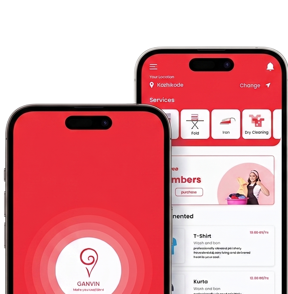 Ganvin App Mockup